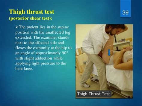 positive thigh thrust test